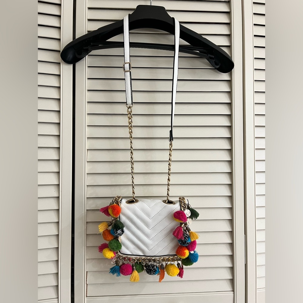 Aldo white shoulder bag
